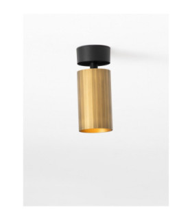 Zelos Single Spotlight Sandy Black Gold GU10 1x10W-2