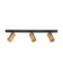Zelos Ceiling Spotlight Bar Sandy Black Gold GU10 3x10W-1