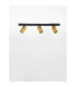 Zelos Ceiling Spotlight Bar Sandy Black Gold GU10 3x10W-3