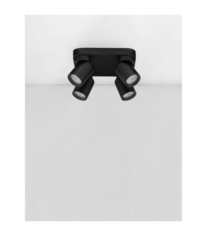 Amecy Ceiling Spotlight Clusters Sandy Black GU10 4x10W-3