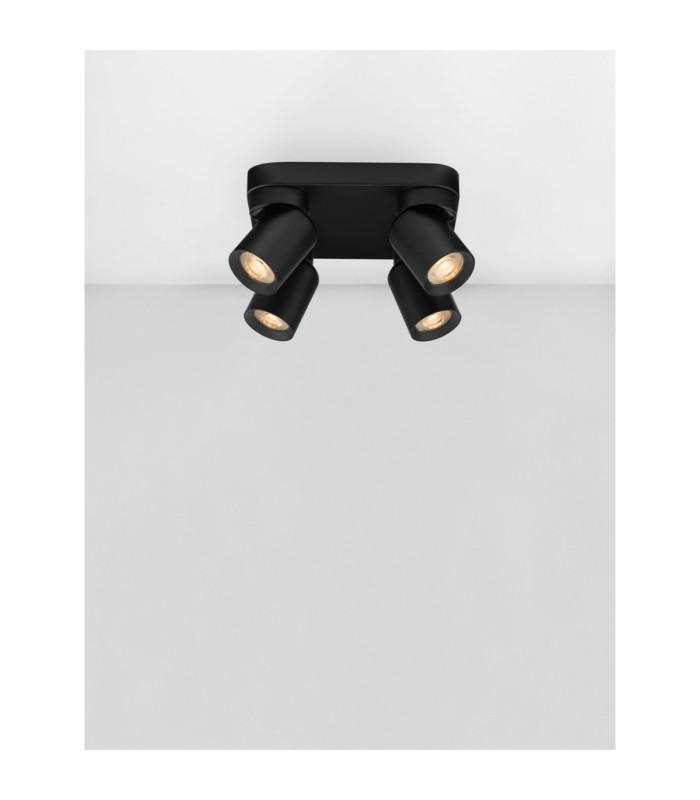 Amecy Ceiling Spotlight Clusters Sandy Black GU10 4x10W-4