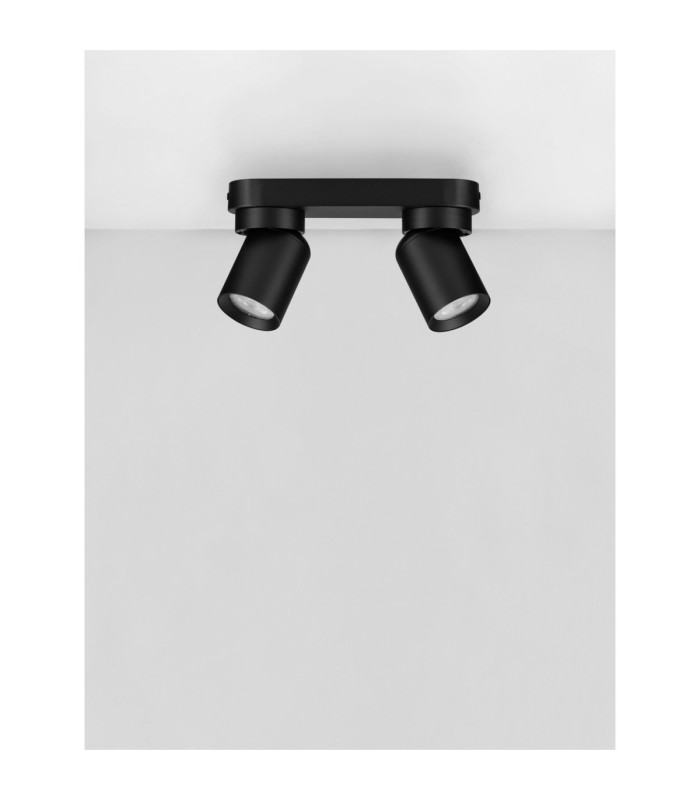 Amecy Twin Ceiling Spotlight Sandy Black GU10 2x10W-3