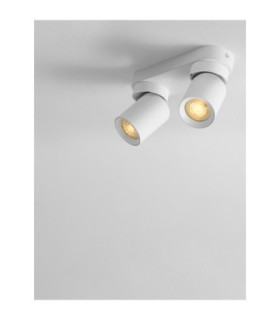 Amecy Twin Ceiling Spotlight Sandy White GU10 2x10W-2