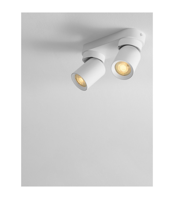 Amecy Twin Ceiling Spotlight Sandy White GU10 2x10W-2