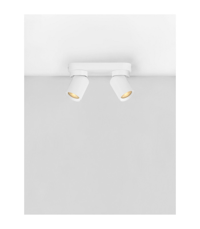 Amecy Twin Ceiling Spotlight Sandy White GU10 2x10W-4