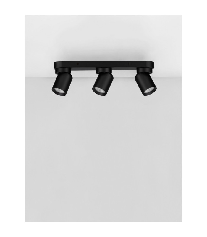 Amecy Ceiling Spotlight Bar Sandy Black GU10 3x10W-3