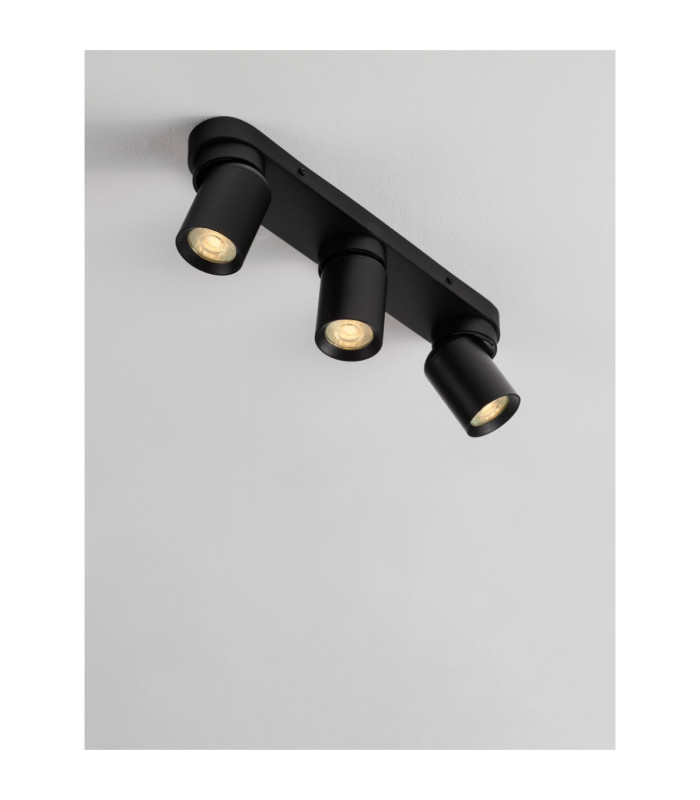 Amecy Ceiling Spotlight Bar Sandy Black GU10 3x10W-5