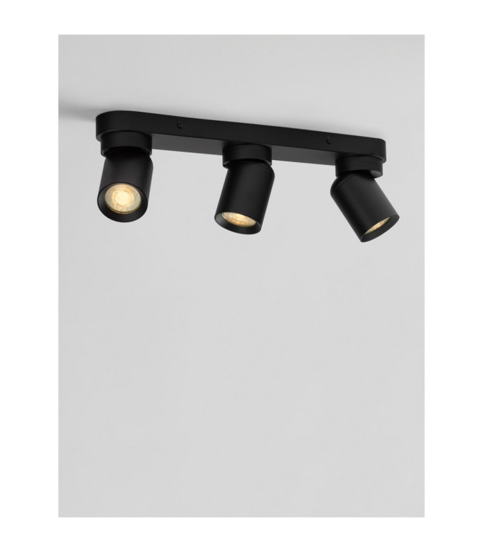Amecy Ceiling Spotlight Bar Sandy Black GU10 3x10W-6
