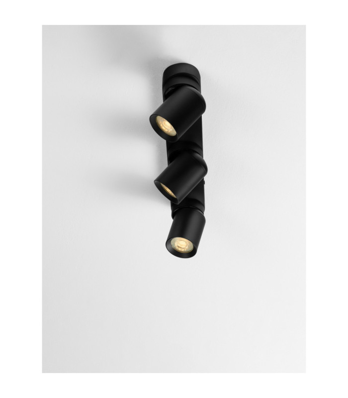 Amecy Ceiling Spotlight Bar Sandy Black GU10 3x10W-7