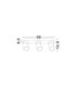 Amecy Ceiling Spotlight Bar Sandy White GU10 3x10W-8