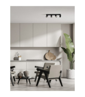 Amecy Ceiling Spotlight Bar Sandy Black GU10 4x10W-2
