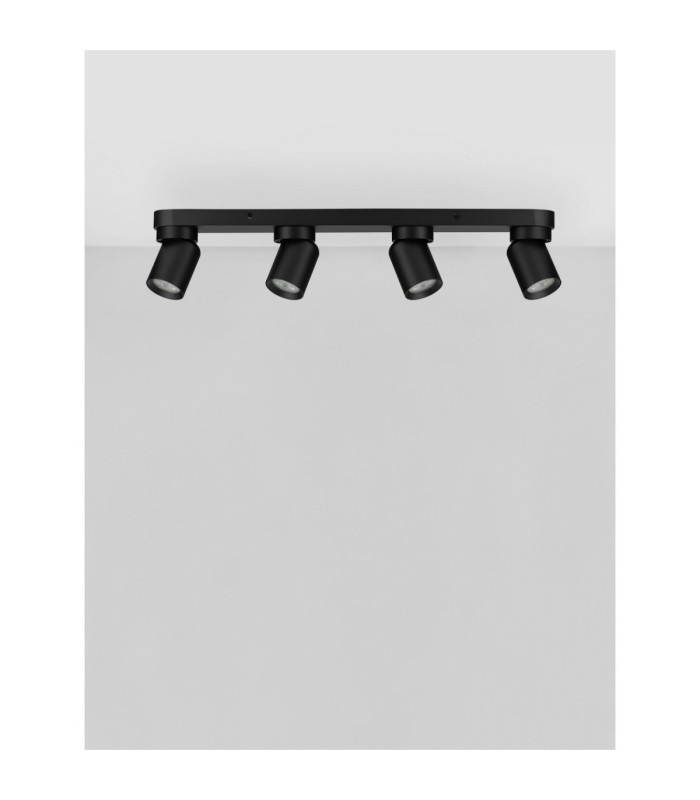 Amecy Ceiling Spotlight Bar Sandy Black GU10 4x10W-3