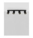 Amecy Ceiling Spotlight Bar Sandy Black GU10 4x10W-4