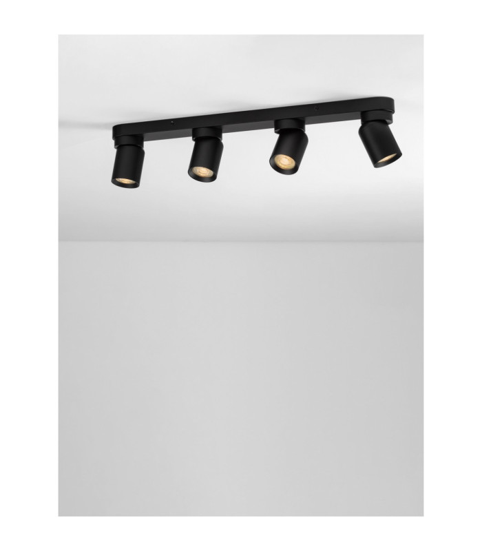 Amecy Ceiling Spotlight Bar Sandy Black GU10 4x10W-6