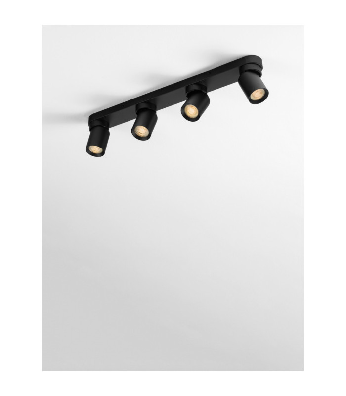 Amecy Ceiling Spotlight Bar Sandy Black GU10 4x10W-7