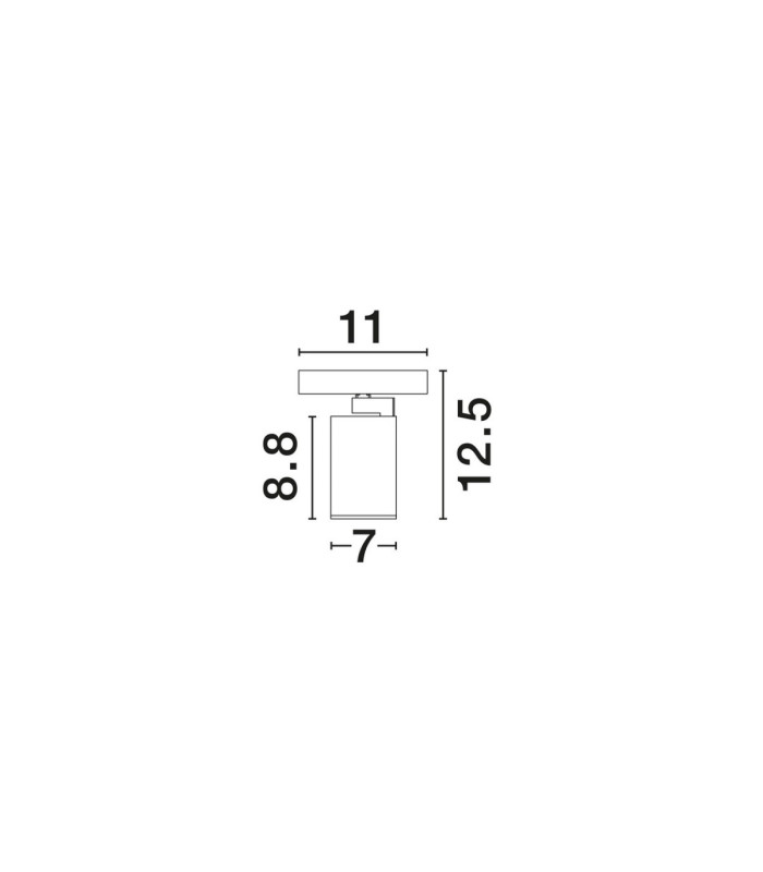 Esto Single Spotlight Sandy White GU10 1x10W-7