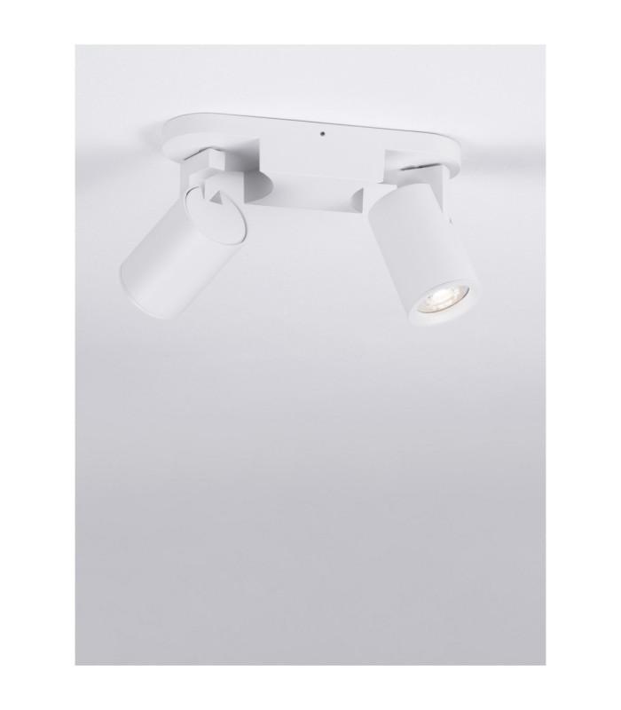 Esto Twin Ceiling Spotlight Sandy White GU10 2x10W-4