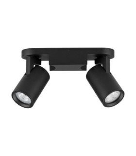 Esto Twin Ceiling Spotlight Sandy Black GU10 2x10W-1