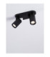 Esto Twin Ceiling Spotlight Sandy Black GU10 2x10W-2