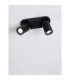 Esto Twin Ceiling Spotlight Sandy Black GU10 2x10W-3