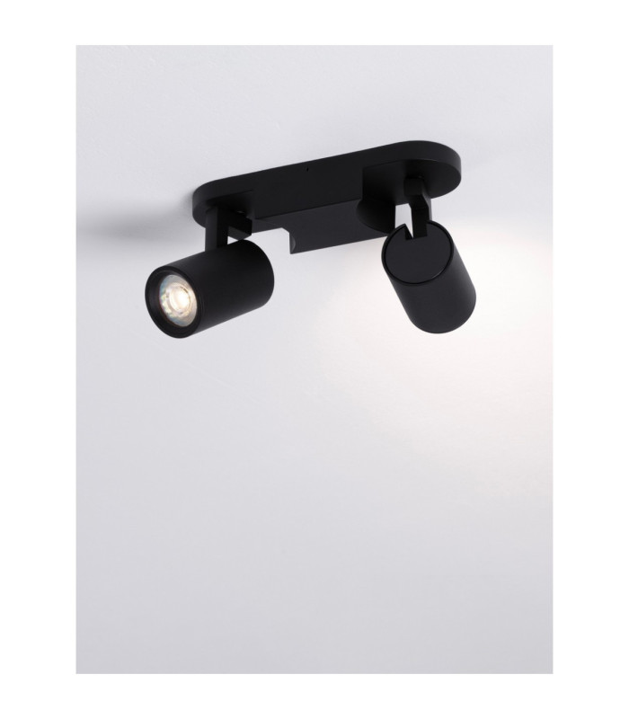 Esto Twin Ceiling Spotlight Sandy Black GU10 2x10W-4