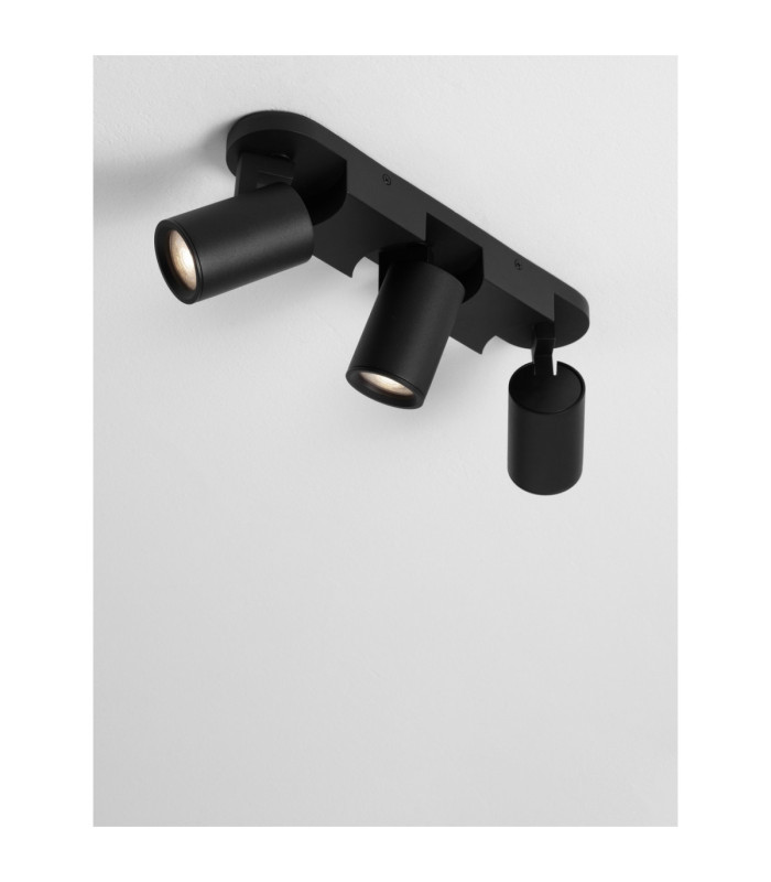 Esto Ceiling Spotlight Bar Sandy Black GU10 3x10W-3