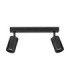 Reig Twin Ceiling Spotlight Sandy Black GU10 2x10W-1