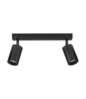 Reig Twin Ceiling Spotlight Sandy Black GU10 2x10W-1