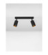Reig Twin Ceiling Spotlight Sandy Black GU10 2x10W-4