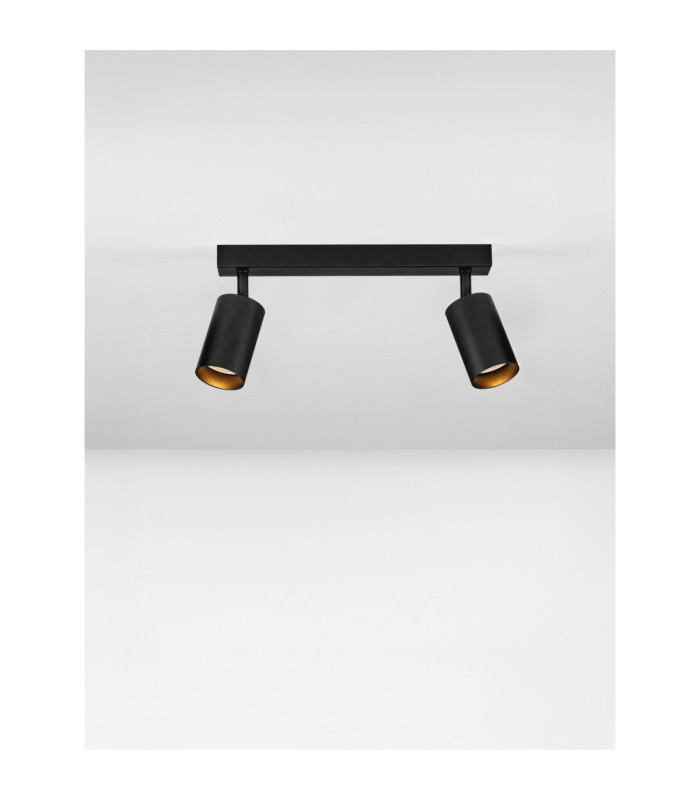 Reig Twin Ceiling Spotlight Sandy Black GU10 2x10W-4