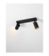 Reig Twin Ceiling Spotlight Sandy Black GU10 2x10W-5