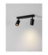 Reig Twin Ceiling Spotlight Sandy Black GU10 2x10W-6