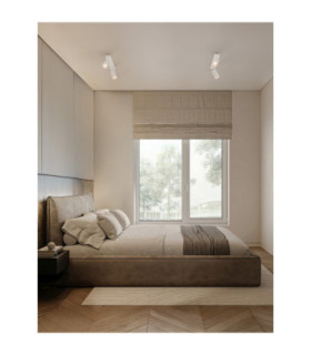 Reig Twin Ceiling Spotlight Sandy White GU10 2x10W-2