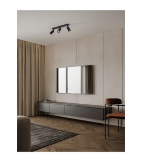 Reig Ceiling Spotlight Bar Sandy Black GU10 3x10W-2