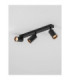 Reig Ceiling Spotlight Bar Sandy Black GU10 3x10W-5