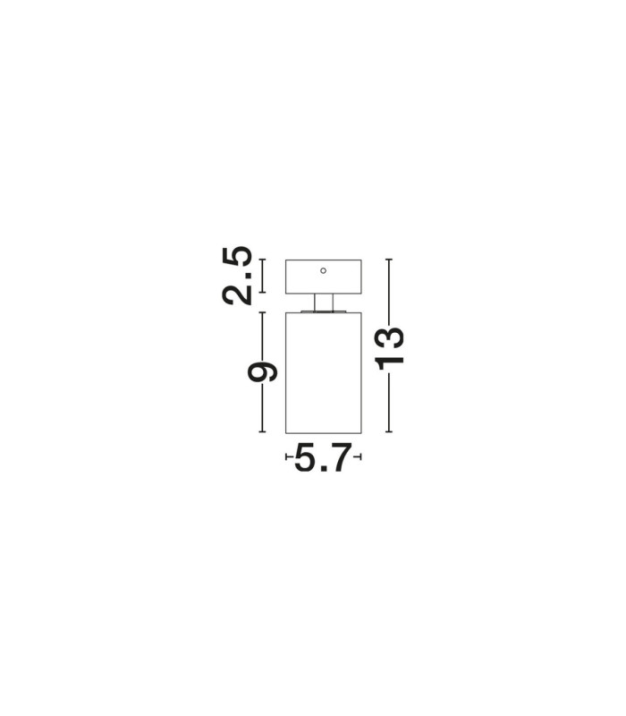 Tod Single Spotlight Sandy Black GU10 1x10W-7