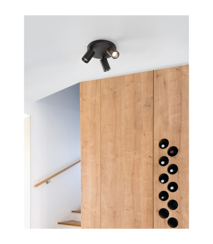 Tod Ceiling Spotlight Clusters Sandy Black GU10 3x10W-2