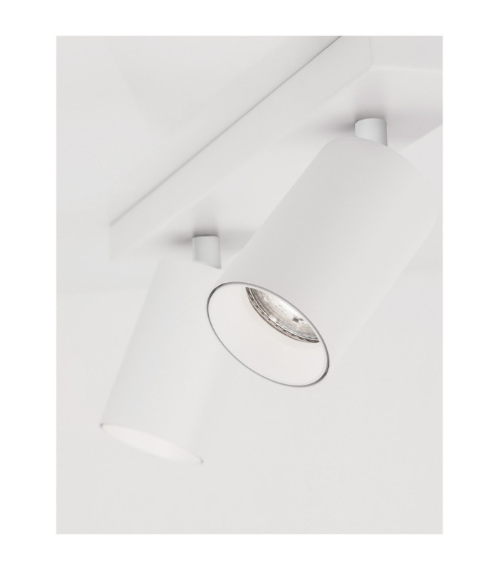 Tod Twin Ceiling Spotlight Sandy White GU10 2x10W-5