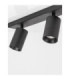 Tod Twin Ceiling Spotlight Sandy Black GU10 2x10W-2