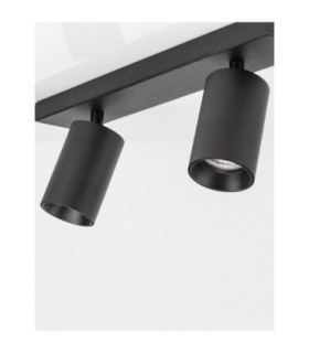Tod Twin Ceiling Spotlight Sandy Black GU10 2x10W-2