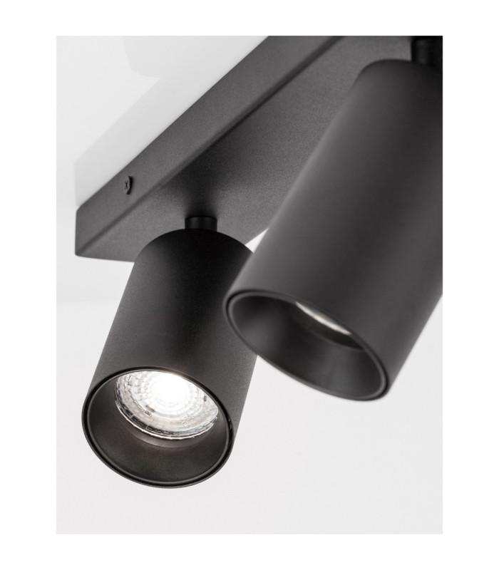 Tod Twin Ceiling Spotlight Sandy Black GU10 2x10W-6