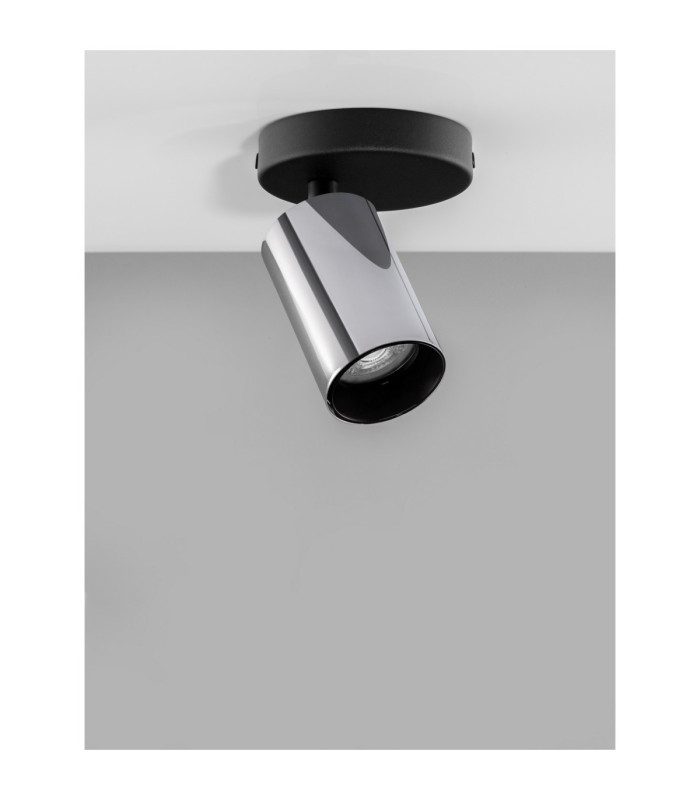 Inus Single Spotlight Black Chrome GU10 1x10W-3
