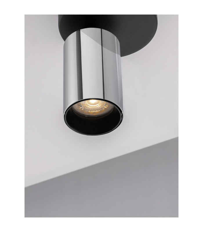 Inus Single Spotlight Black Chrome GU10 1x10W-4
