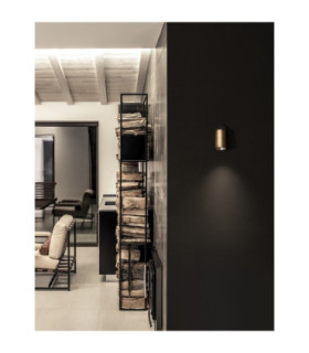 Inus Single Spotlight Black Satin Gold GU10 1x10W-2