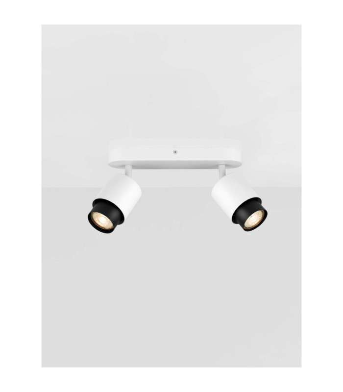 Ison Twin Ceiling Spotlight Sandy White GU10 2x10W-4