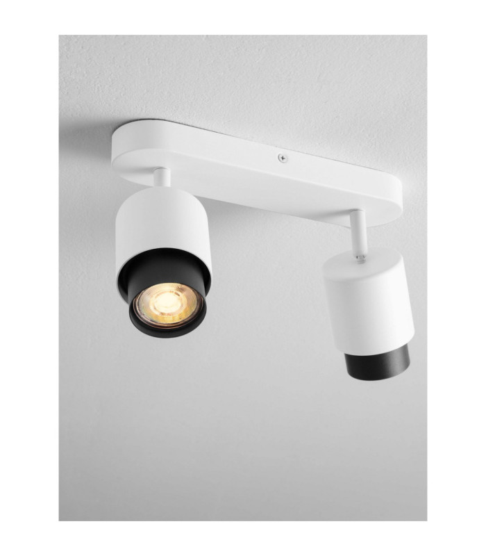 Ison Twin Ceiling Spotlight Sandy White GU10 2x10W-5