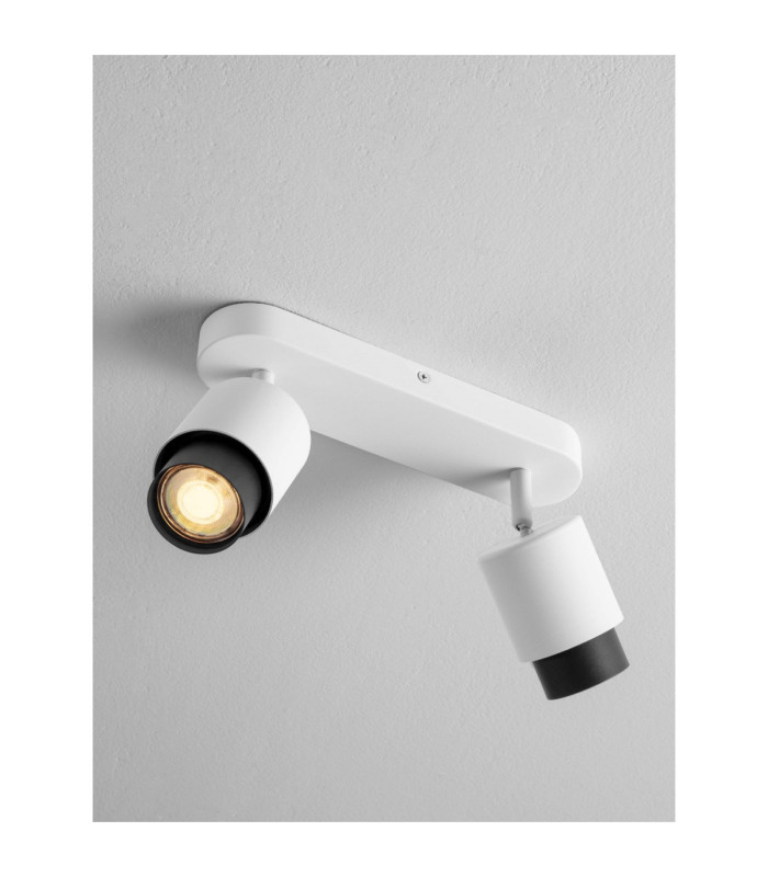 Ison Twin Ceiling Spotlight Sandy White GU10 2x10W-6