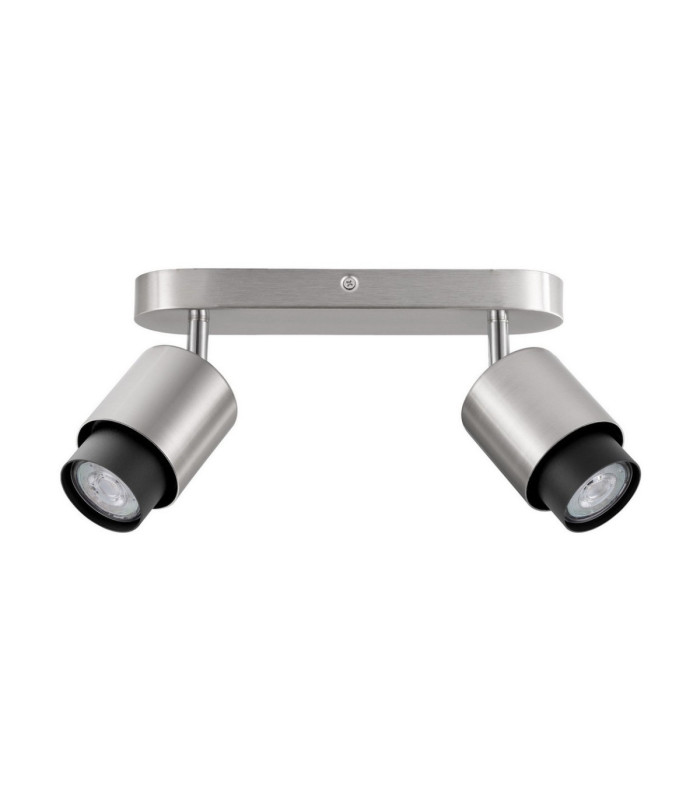 Ison Twin Ceiling Spotlight Satin Nickel GU10 2x10W-1