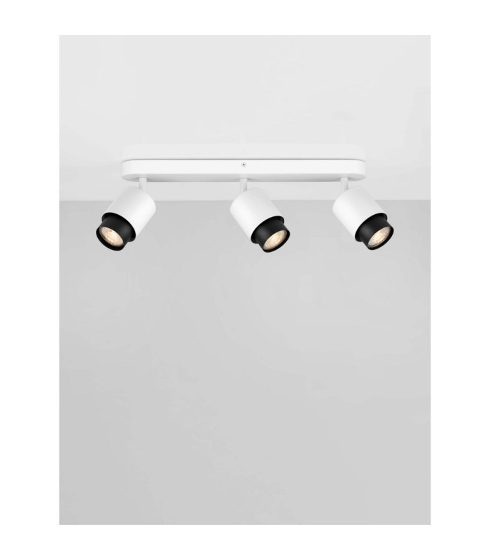 Ison Ceiling Spotlight Bar Sandy White GU10 3x10W-4