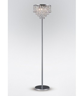 Floor Lamp 4 Light Polished Chrome, Crystal - 2